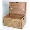 Image 6 : A PANELED PINE MULE CHEST ON FRAME