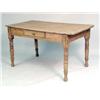 Image 1 : A PROVINCIAL PINE ONE-DRAWER FARM TABLE