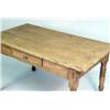 Image 2 : A PROVINCIAL PINE ONE-DRAWER FARM TABLE