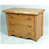 Image 1 : A ROUGH HEWN PINE CHEST OF DRAWERS