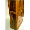 Image 3 : A STAINED PINE SCALLOP TOP TWO DOOR ARMOIRE