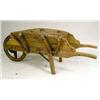 Image 1 : A PINE AND IRON WHEELBARROW