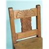 Image 3 : A GROUP OF SIX STARBURST CARVED PINE SIDE CHAIRS