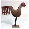 Image 1 : A FOLKY METAL ROOSTER SCULPTURE