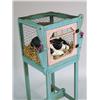 Image 2 : A GREEN-PAINTED RABBIT HUTCH-ON-STAND SCULPTURE