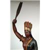 Image 2 : A CONTEMPORARY POLYCHROME CARVED AND PAINT-DECORATED CIGAR STORE INDIAN