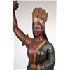 Image 3 : A CONTEMPORARY POLYCHROME CARVED AND PAINT-DECORATED CIGAR STORE INDIAN