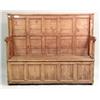 Image 1 : A PANELED PINE SETTEE