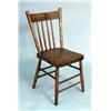 Image 2 : THREE SPINDLE-BACK PLANK SEAT WINDSOR SIDE CHAIRS
