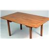 Image 2 : A CARVED AND STAINED PINE DINING TABLE