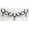Image 3 : A GROUP OF WELDED HORSESHOE COATHOOKS