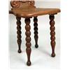Image 3 : A CARVED OAK ALPINE BACKSTOOL