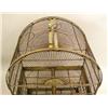 Image 3 : A VICTORIAN STYLE TWO-TIERED POLYCHROME AND PAINT-DECORATED WIREWORK BIRDCAGE