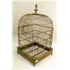 Image 1 : A VICTORIAN STYLE POLYCHROME AND PAINT-DECORATED WIREWORK BIRDCAGE