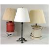 Image 1 : A GROUP OF THREE TABLE LAMPS