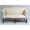 Image 1 : A CHIPPENDALE STYLE MAHOGANY CAMELBACK SOFA