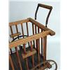 Image 3 : A VICTORIAN METAL AND PINE BABY CARRIAGE
