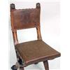Image 2 : A BAROQUE STYLE TOOLED LEATHER AND CARVED WALNUT SIDE CHAIR
