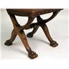 Image 3 : A BAROQUE STYLE TOOLED LEATHER AND CARVED WALNUT SIDE CHAIR