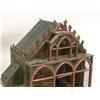 Image 2 : A RED, GREEN, AND WIREWORK GOTHIC REVIVAL BIRDHOUSE