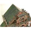 Image 4 : A RED, GREEN, AND WIREWORK GOTHIC REVIVAL BIRDHOUSE