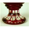Image 3 : A PAIR OF FROSTED AND CRANBERRY CUT-TO-CLEAR URNS