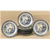 Image 1 : A GROUP OF CHINESE EXPORT BLUE AND WHITE CHINOISERIE-DECORATED PORCELAIN PLATES