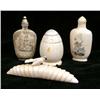 Image 1 : TWO CARVED BONE SNUFF BOTTLES