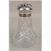 Image 5 : A VERY ORNATE ENGLISH SILVER OVERLAY CRYSTAL HINGED LID PERFUME DECANTER
