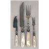 Image 4 : A GROUP OF FOUR FRENCH MOTHER-OF-PEARL HANDLED CUTLERY ITEMS