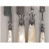 Image 5 : A GROUP OF FOUR FRENCH MOTHER-OF-PEARL HANDLED CUTLERY ITEMS