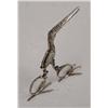 Image 3 : A PAIR OF SILVER STORK-FORM MID-WIFE SCISSORS