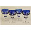Image 5 : A LARGE GROUP OF COBALT BLUE CUT-TO-CLEAR GLASS ITEMS