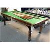 Image 3 : A VICTORIAN TURNED AND FIGURED MAHOGANY LIFT-TOP POOL TABLE/DINING TABLE