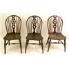 Image 1 : A SET OF SIX ELMWOOD WINDSOR DINING CHAIRS