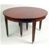 Image 1 : A FEDERAL STYLE INLAID MAHOGANY EXTENSION DINING TABLE