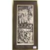 Image 1 : A FRAMED WOODCUT