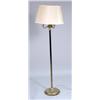 Image 3 : A BRASS AND WROUGHT-IRON STANDING HURRICANE SHADE FLOOR LAMP