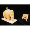 Image 1 : TWO BONE ELEPHANT FIGURES
