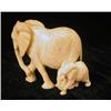 Image 3 : TWO BONE ELEPHANT FIGURES