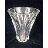 Image 2 : A COLORLESS GLASS FLARED VASE
