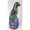 Image 1 : A POLYCHROME DECORATED PARCEL-GILT CLOISSONE PARROT