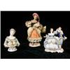 Image 1 : A GROUP OF THREE POLYCHROME DECORATED PORCELAIN FIGURES