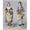 Image 1 : TWO POLYCHROME DECORATED PORCELAIN FIGURES