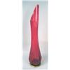 Image 2 : A RED ART GLASS VASE