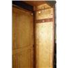 Image 4 : A VICTORIAN CARVED WALNUT AND FIGURED MAPLE WARDROBE