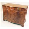 Image 1 : A GEORGE III STYLE INLAID MAHOGANY SERPENTINE-FRONT SIDE CABINET