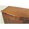 Image 2 : A GEORGE III STYLE INLAID MAHOGANY SERPENTINE-FRONT SIDE CABINET