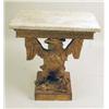 Image 1 : A REGENCY STYLE CARVED PINE GILTWOOD MARBLE TOP PIER TABLE