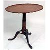 Image 1 : A GEORGE II CARVED MAHOGANY PIECRUST TEA TABLE